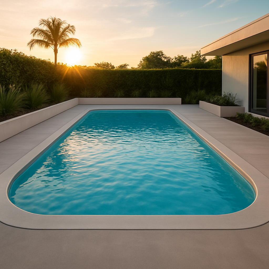 Belize fiberglass pool