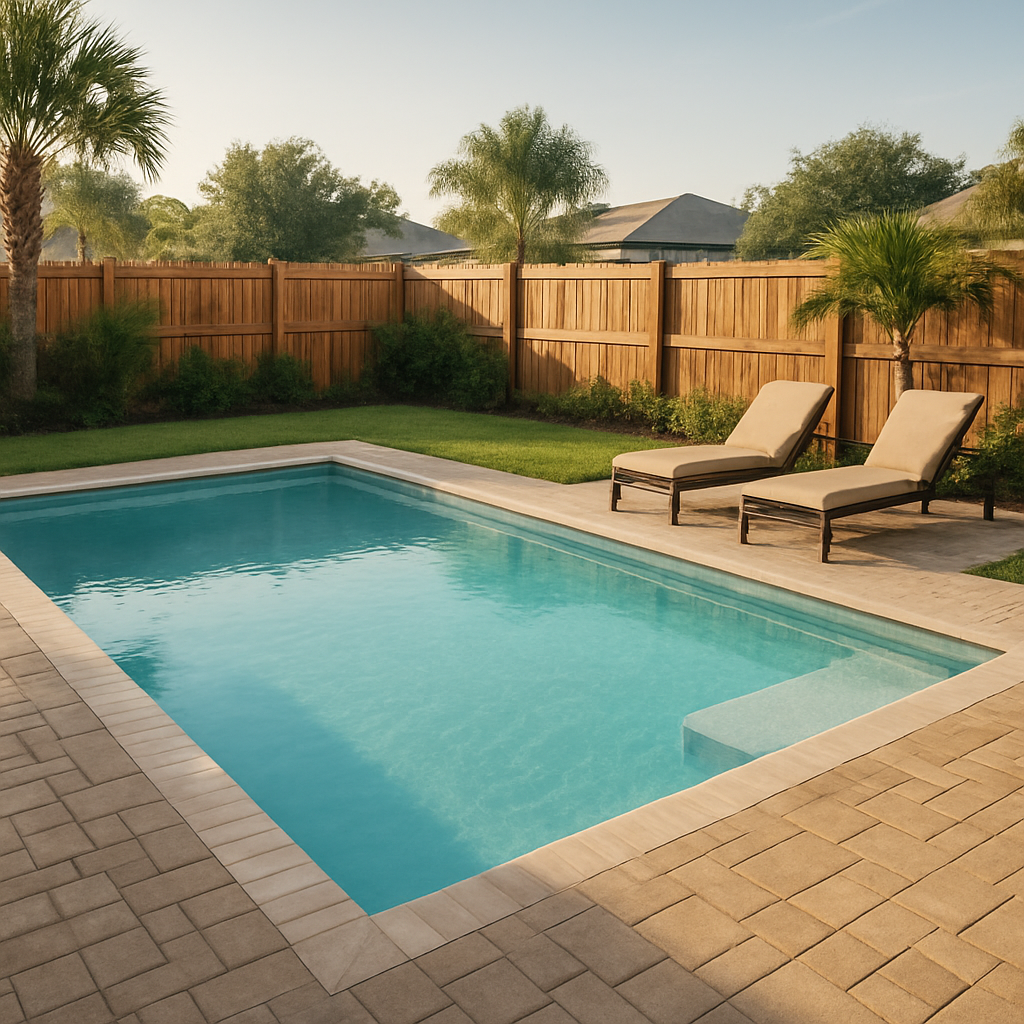 Colombian Cove II fiberglass pool