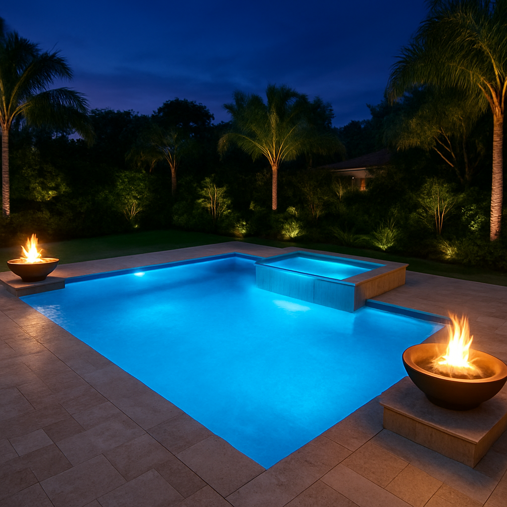 Colombian Resort fiberglass pool