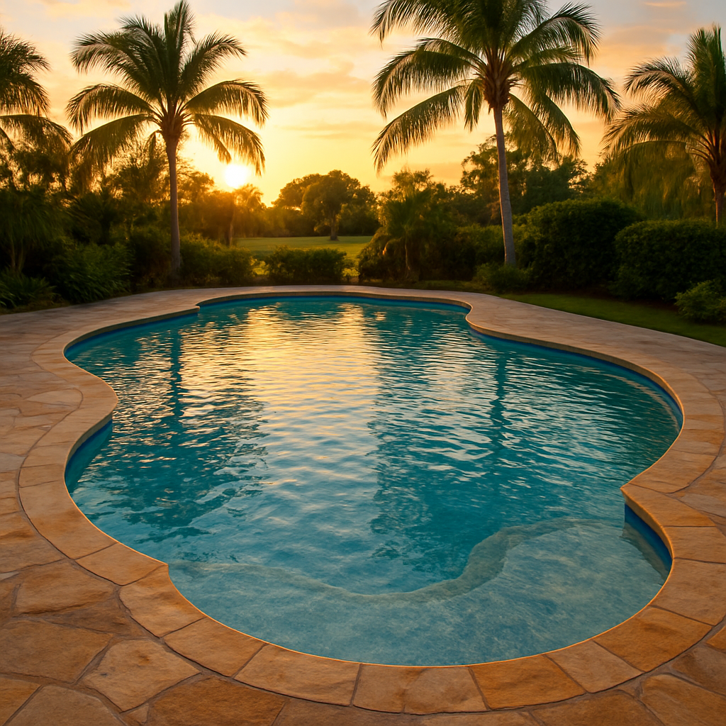 Costa Beach fiberglass pool